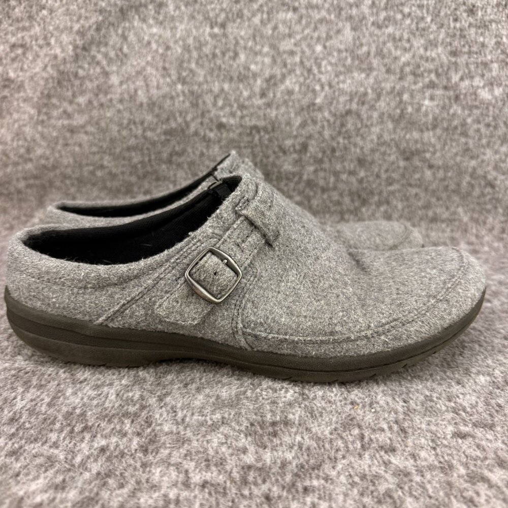 ✅Womens 10 Merrell Gray Wool-Blend Clogs Buckle Casual Comfort Fashion Shoe✅PET - Picture 7 of 13